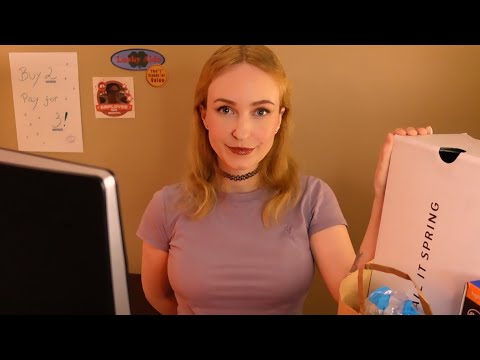 Quirky Check Out Girl~🩷 (Soft Spoken Role-Play) ASMR 💜✨️