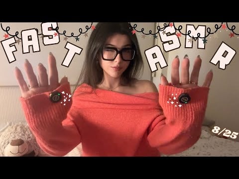 ASMR👅✨ 8/25 Fast & Aggressive Hand Movements + Dry Hand & Mouth Sounds + Trying New Microphones!!!