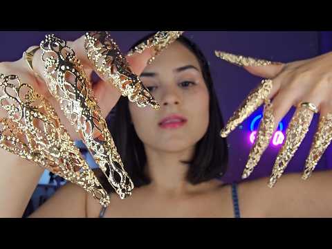 ASMR VISUAL TRIGGERS | Unhas GIGANTES 💅