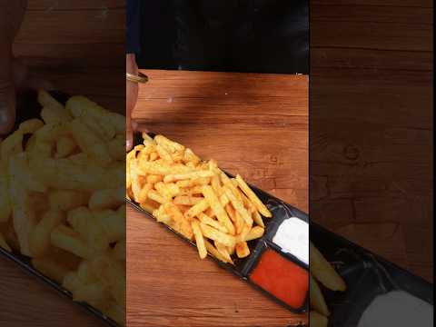🔥 ASMR French Fries | Super Crispy & Golden | Ultimate Crunch | No Talking #shorts #asmr