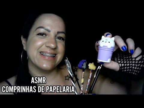 ASMR-COMPRINHAS DE PAPELARIA #asmr #sonsdeboca #relaxar #relax