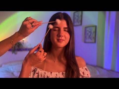 Front Facing ASMR with Jade Comb, Brushes & Feathers | Tides of Tranquility 🌊