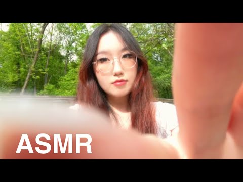 LOFI ASMR OUTSIDE 🌱✨hand movements, camera tapping, mouth sounds for RELAXATION 😌😴
