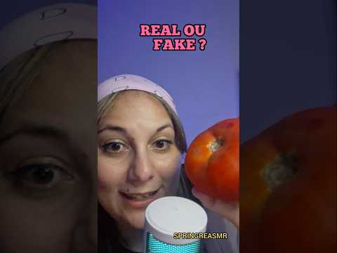 ASMR | Real ou fake? 🍅 Escreva nos comentários #shorts