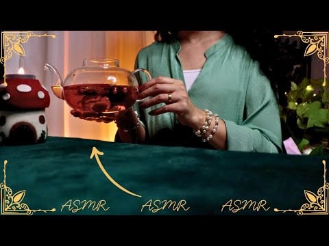 ASMR - Preparando um Elixir do Sono p/ você 🥃(som de ⛈️ ao fundo)