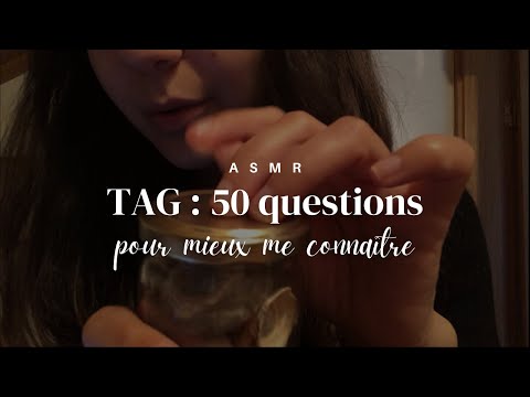 ASMR | 50 questions pour mieux me connaître - Partie 1✨ Soft Spoken et Tapping pour t'endormir
