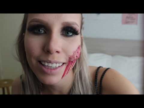 ASMR AMIGA TE MAQUIANDO HALLOWEEN - Bruna ASMR