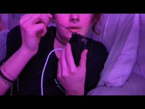 ASMR with Rattail Comb and Soft Mouth Sounds ~ No Talking