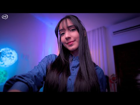 ASMR SOFT VOICE ✨ é hora de descansar! (atenção pessoal e conversa relaxante com hand movements) 4K