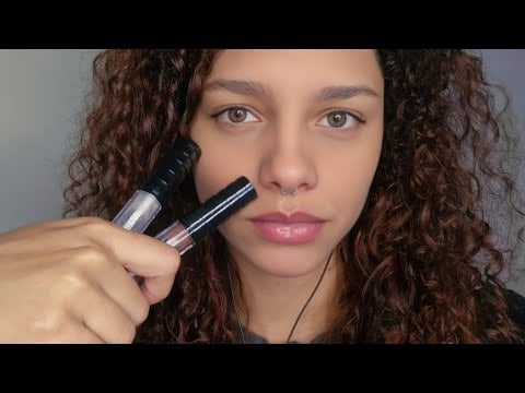 ASMR • Lipgloss application, slow kisses(⁠ ⁠˘⁠ ⁠³⁠˘⁠)♡ no talk #asmr #relax