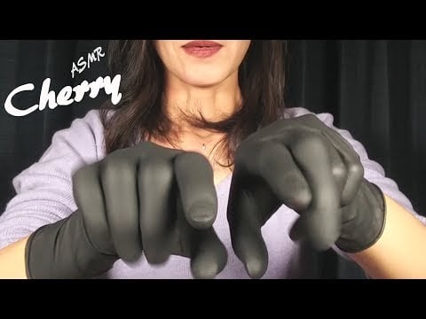 【ASMR】Black Rubber Gloves Tickle Tickle Hand Sounds 검은 색 고무 장갑 간지럼 간지럽 히다 / 黒ゴム手袋でこちょこちょくすぐり