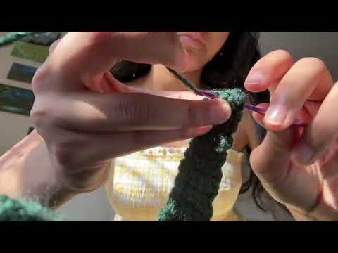 asmr crochet a tank top w/ me 🧶