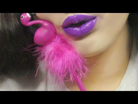 ASMR Pen Chewing Pen Noms , Blowing Sounds 🎀