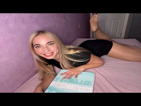 ASMR Bedtime Reading 📚 Whispered Storytelling, Page Turning & Finger Licking Sounds