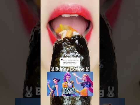 Kpop Demon Hunters Food Mukbang (sped up)