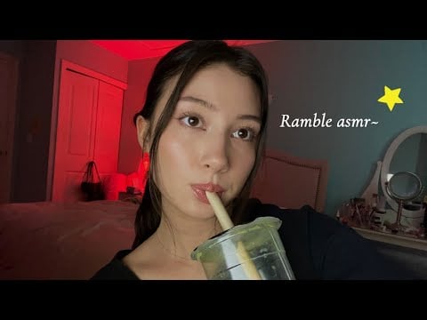 ASMR - rambling, tapping, life updates 💛