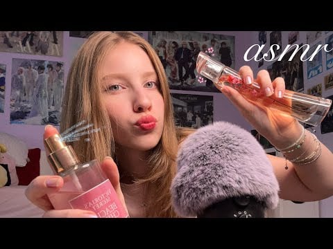 asmr 🌸 perfume collection // tapping, whispering