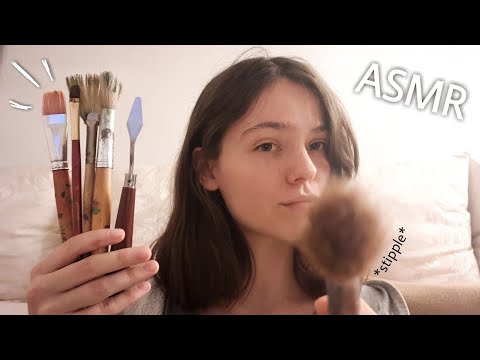 ASMR • Du bist ein Gemälde🖌 you're a painting (semi-inaudible, lofi)