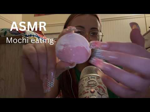 ASMR eating mochi