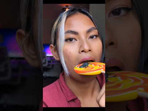 Halloween Insect Lollipop !! #youtube #mouthsounds #asmr #lollipop #candy #eating #halloween