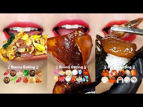 asmr 10 MINUTES EMOJI FOOD MUKBANG SATISFYING & RELAXING 10분 이모지 먹방 모음집 eating sounds