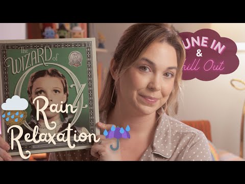 ASMR Soft Spoken ✨ Unwind with Wizard of Oz Magic & Rain Relaxation 🌧️📚