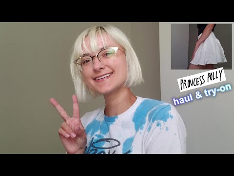 ASMR | Princess Polly Haul & Try-On w/ Soft Spoken Rambling, Plastic Crinkling,  Fabric Scratching