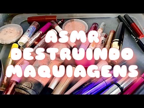 ✨️🎀 ASMR CASEIRINHO DESTRUINDO MAQUIAGENS 🎀✨️