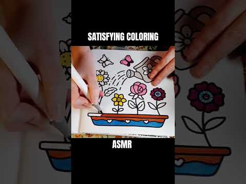 Satisfying Coloring #ASMR #relaxing #art #cocowyo #coloring #coloringbook