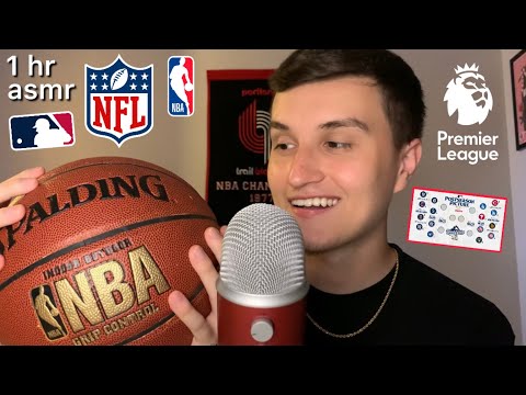 ASMR | 1 Hour of Whispering All Things Sports 🏈 (nfl football, nba, mlb Playoffs)
