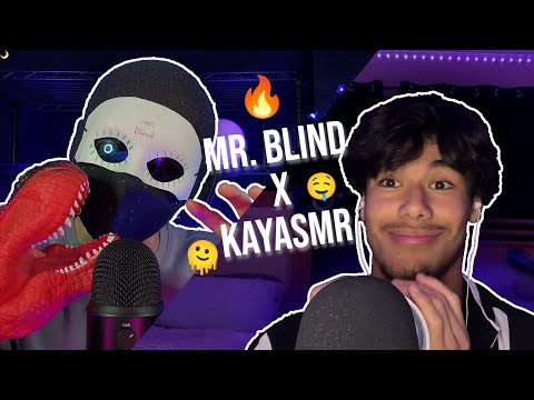 Fast And Aggressive ASMR Triggers And Mouth Sounds | Mr. Blind x @kayasmr1 Collaboration