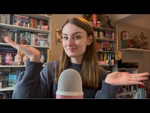 ASMR Balancing my Bookshelves for February (close whispers and book triggers) 