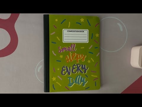 ASMR Tapping On A Composition Book | No Talking