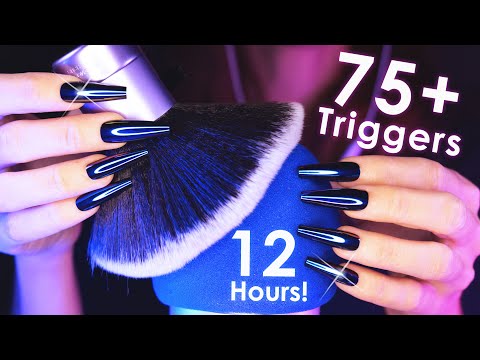 [ASMR] 75+ Triggers over 12 Hours! 😴 Deep Sleep & Relax (No Talking)