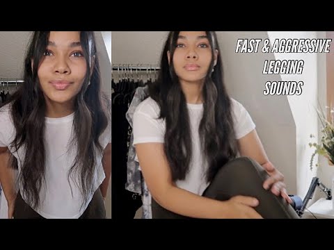 ASMR | Fast & Aggressive Legging Scratching | Rubbing, Smacking *__*