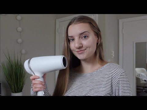 [ASMR] Hair Brushing + Blow Drying