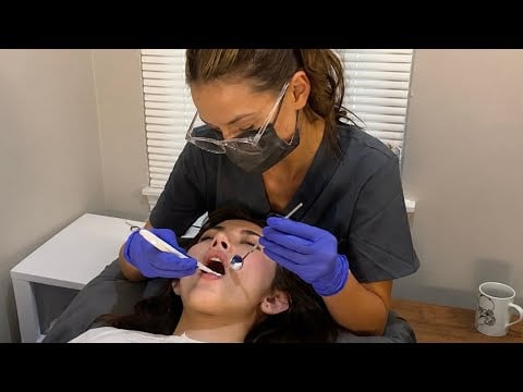 ASMR | Full Relaxing Dental Exam, Cleaning & Fluoride Treatment | Real Person | Realistic Roleplay 