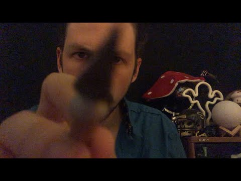 ASMR Touching Your Face & Writing Notes (2 Minute Roleplay)