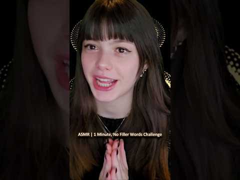 ASMR | 1 Minute, No Filler Words Challenge ─♡─ #asmr #comedyasmr