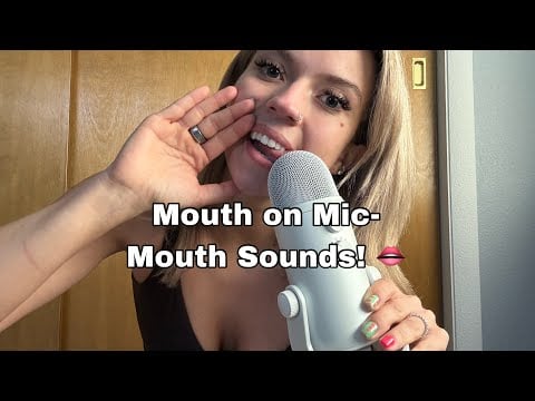 ASMR| Mouth on Mic, Mouth Sounds! & Coconut Rain Triggers (tongue flutters)