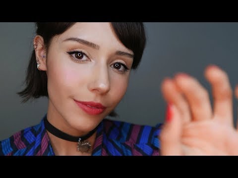 ASMR* - Lens Tapping + Positive Affirmations/Word Repetition, Hand Movements!! for Relaxation~