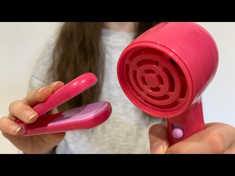ASMR Styling your hair | hair brushing | hair straightening | lo-fi | no talking | blow dry