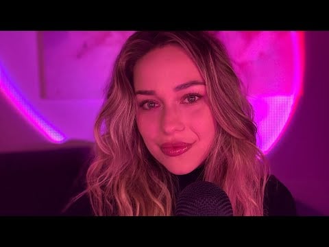 ASMR | Gentle Up-Close Mouth Sounds + Inaudible Whispers 💗