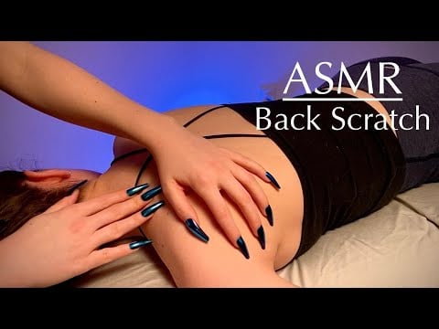 ASMR 😴 For Sleep, Back and Arms Scratches, Nape and Neck Tingles, Long nails No Talking, Real Person