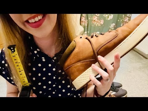 Asmr- lofi shoe store/ feet measuring role play 👞 📏 