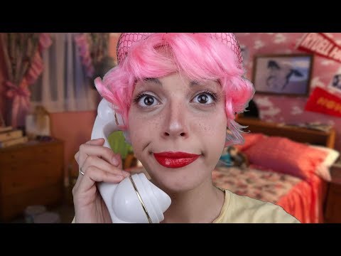 ASMR | [GREASE] Sleepover at Frenchy's! (Hair brushing, Makeup Removing)