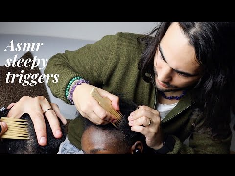 ASMR Thorough HIGH CONCENTRATION Scalp Scratching | parting  & brushing away flakes