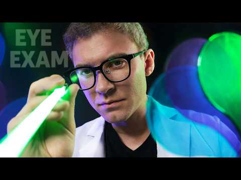 Most Senstive ASMR Eye Exam and Color Test (Deep Tingles, Soft Spoken)