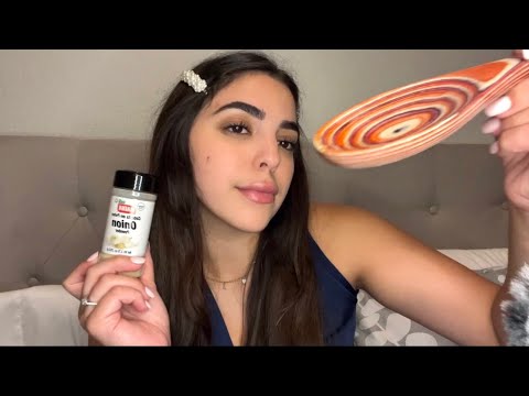 ASMR Eating your face with a wooden spoon  😋🥄 *MOUTH SOUNDS*