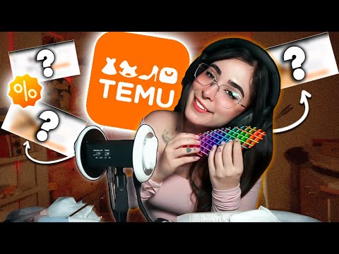 HACIENDO ASMR CON PRODUCTOS DE TEMU!!!! | ASMR By GODDESSALFA